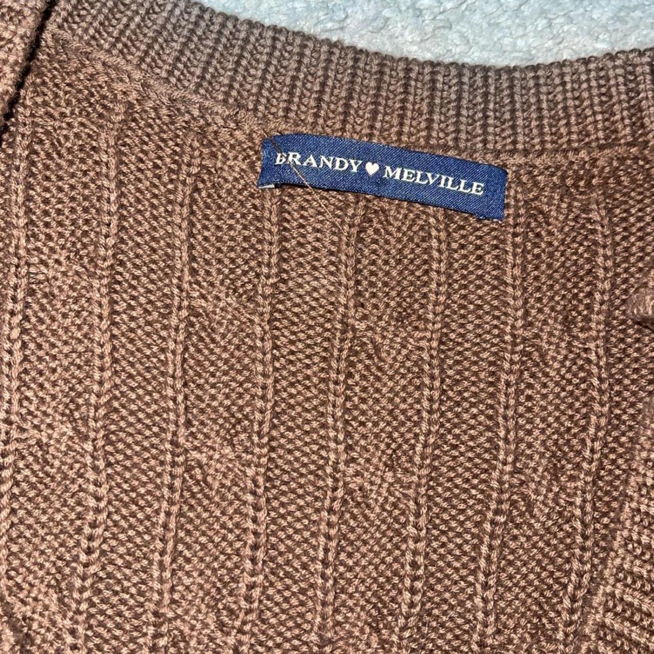 brandy melville brown sweater oversized worn once... Depop
