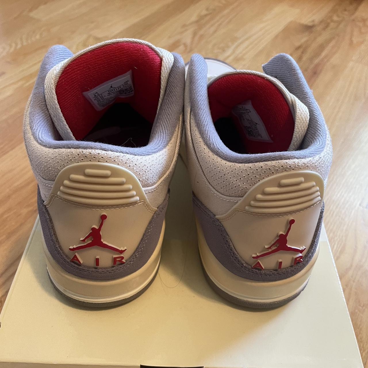 Jordan 3 Retro Muslins lightly worn last pic shows... - Depop