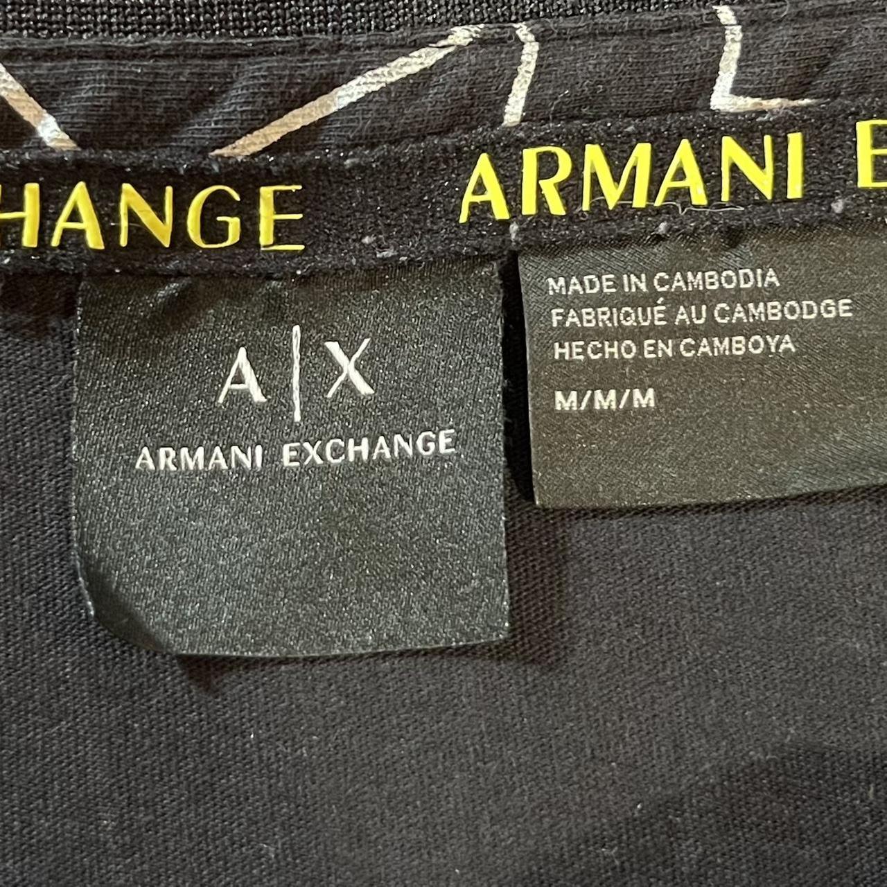 Armani Exchange Black Polo Shirt Very good quality Depop