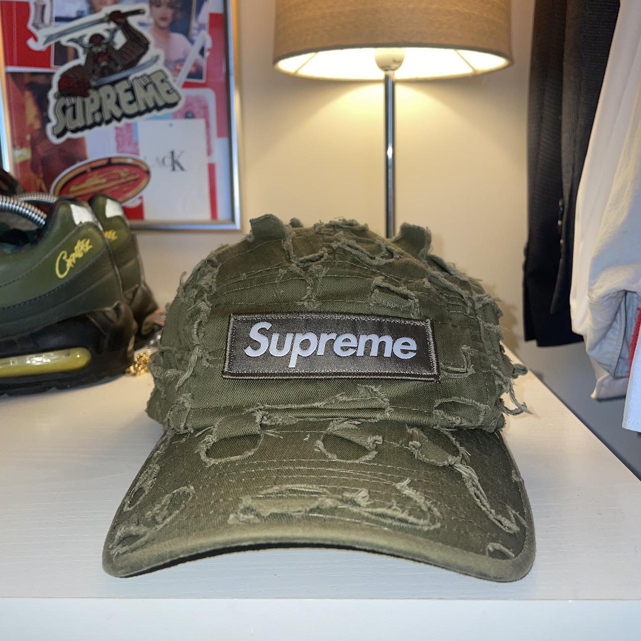 Supreme griffin camp cap, Olive green khaki   , Wore...