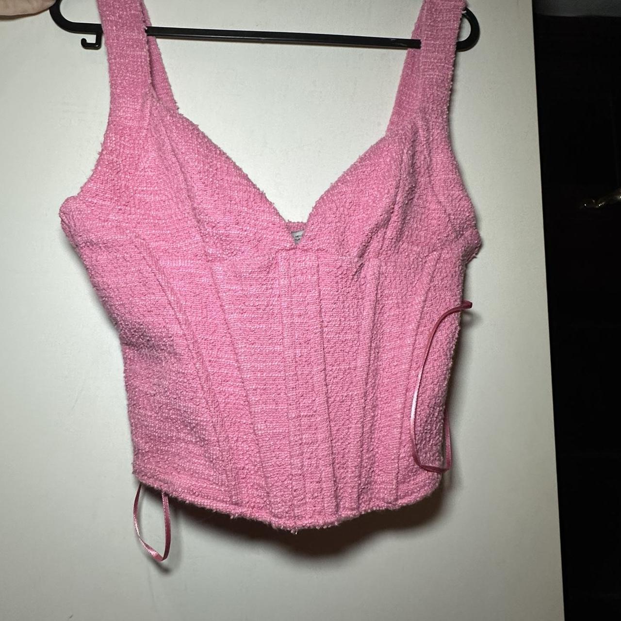 Zara pink corset brand new Depop