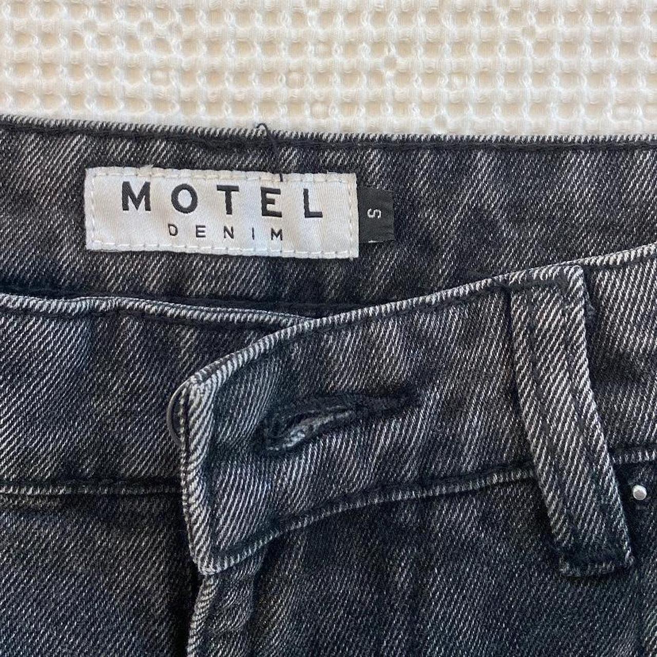 Motel Rocks- black denim jeans, size small. Would... - Depop