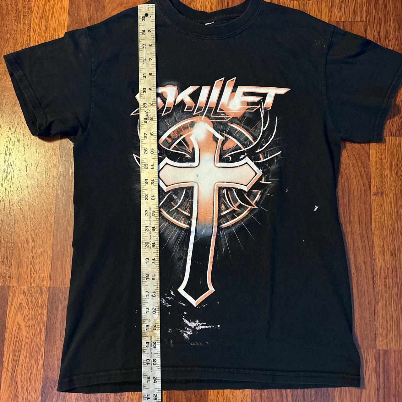 Skillet Band Distressed Cross Graphic Tshirt No tag, | Depop
