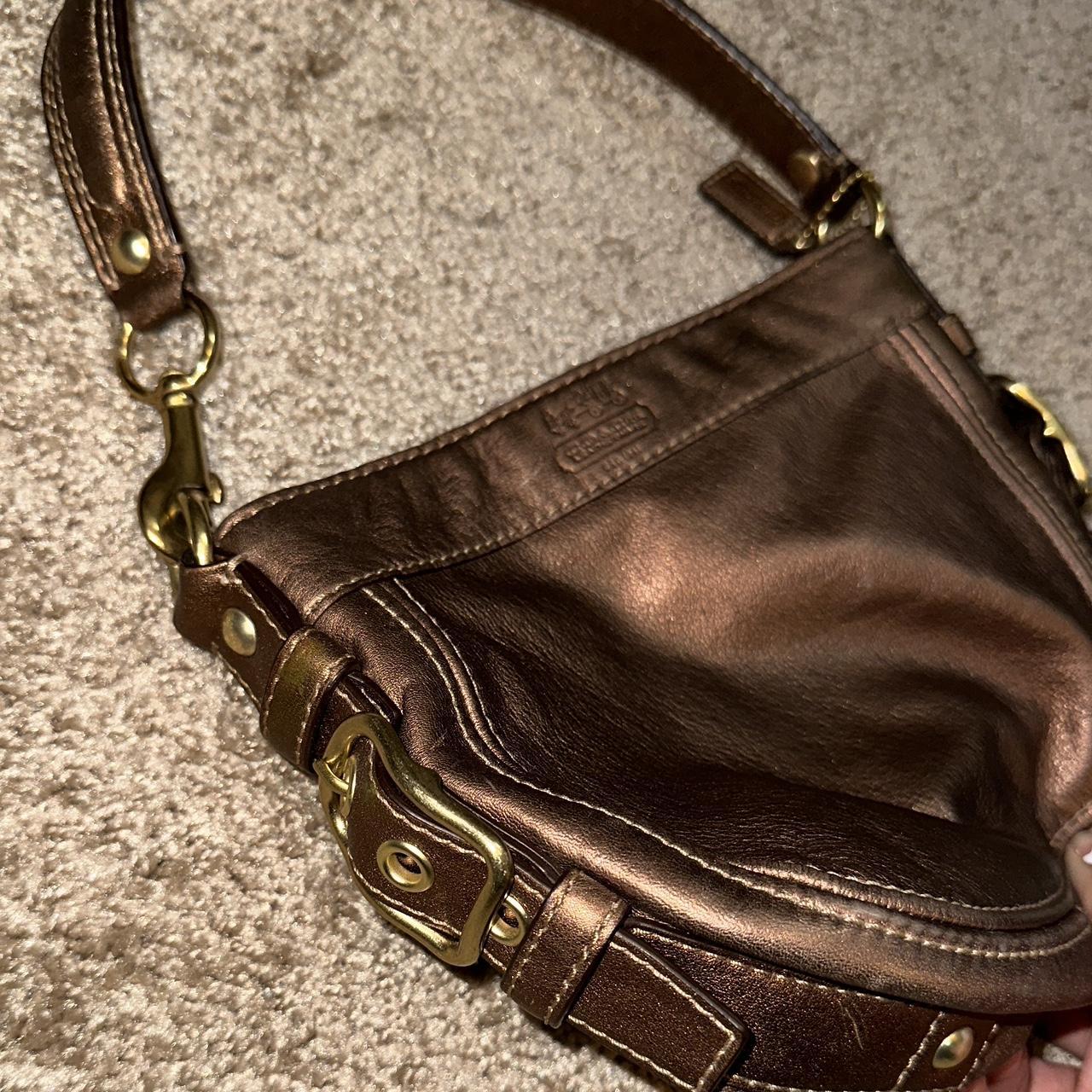 Coach metallic online purse