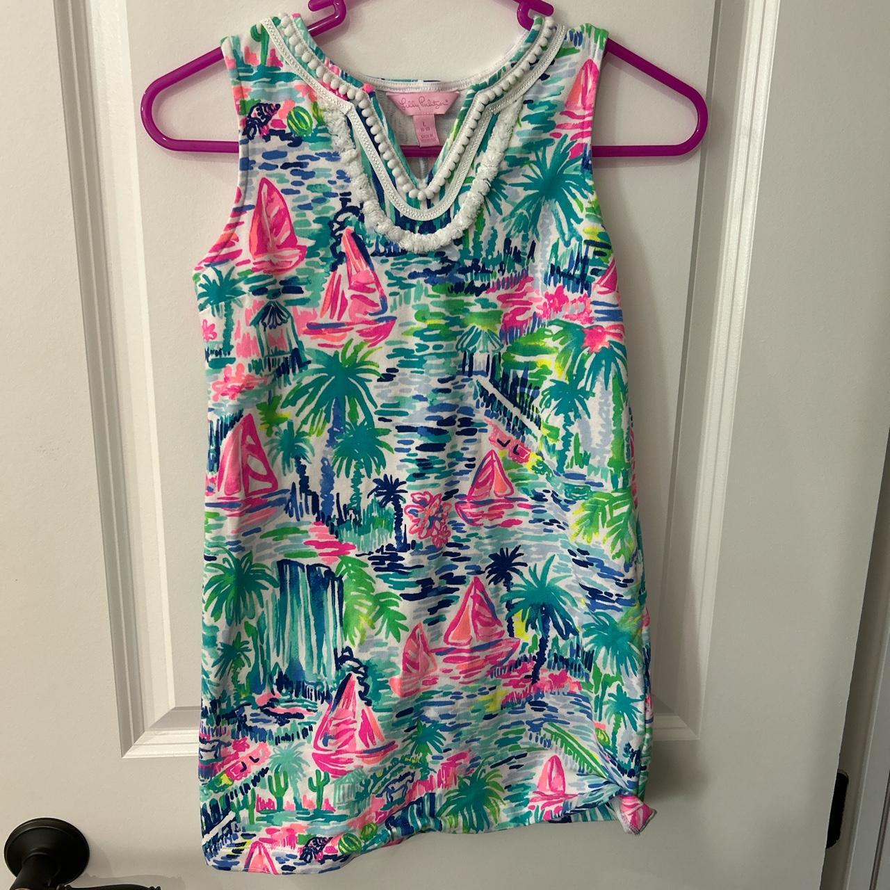 Lilly Pulitzer beach coverup Children’s Large - Depop