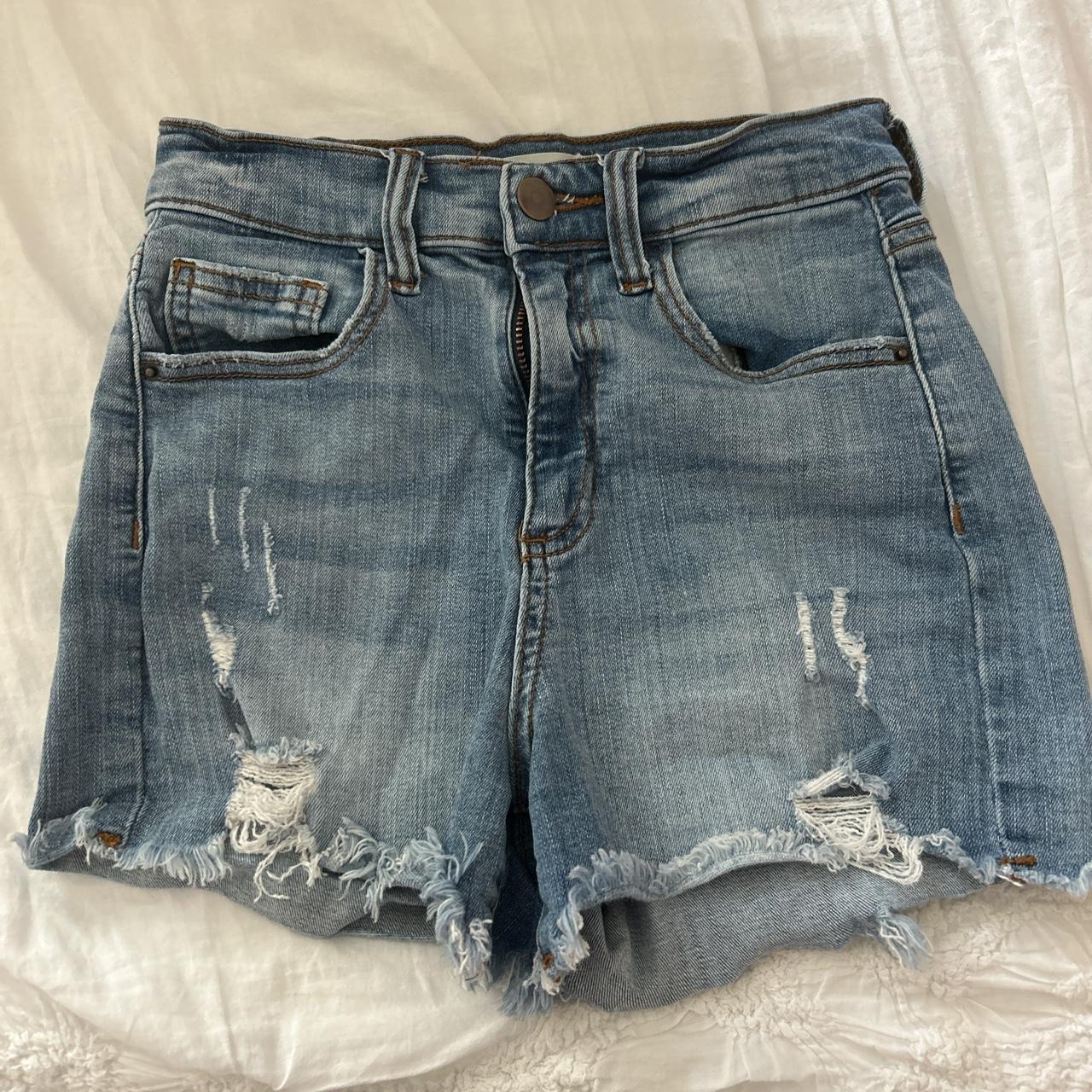 Altar'd State Women's Blue Shorts | Depop