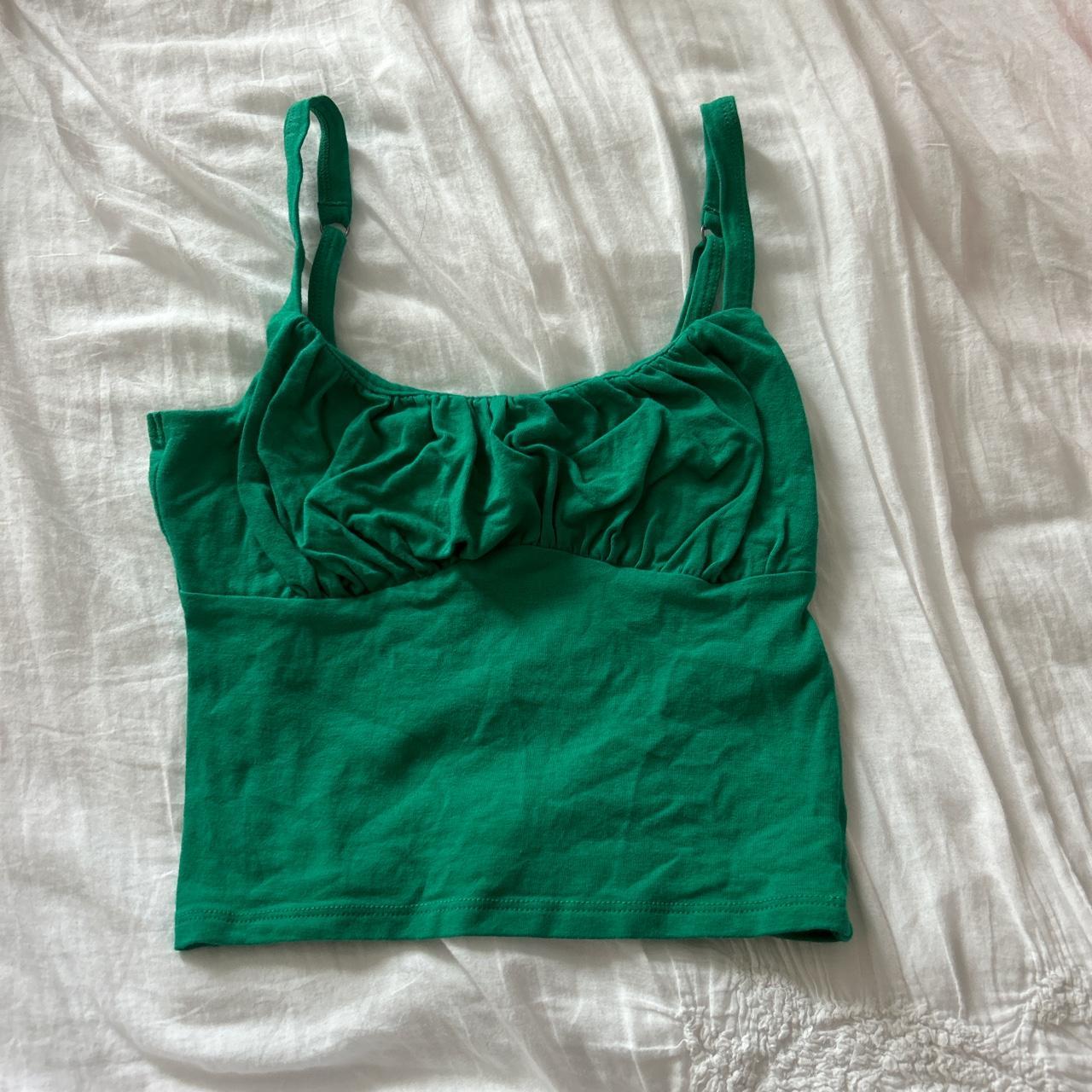 Hollister Co. Women's Green Croptop Depop