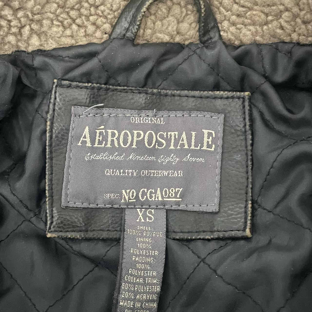 Aeropostale Men's Brown and Black Jacket | Depop