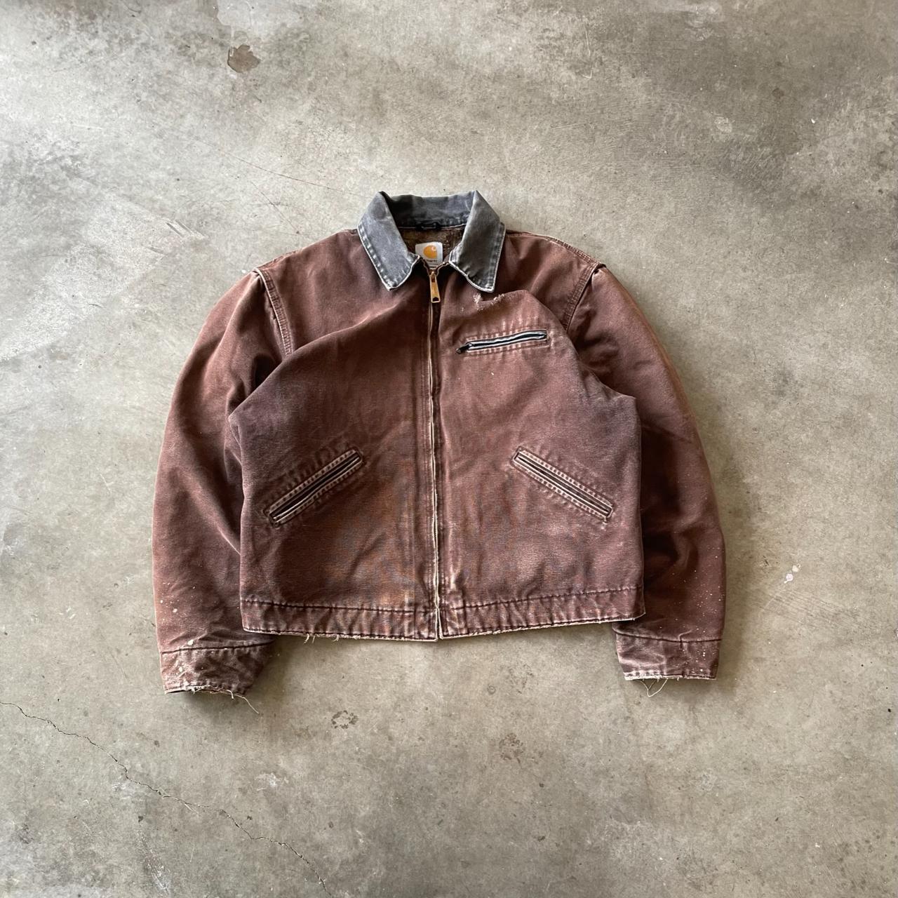 RARE* vintage brown 90s carhartt detroit... - Depop