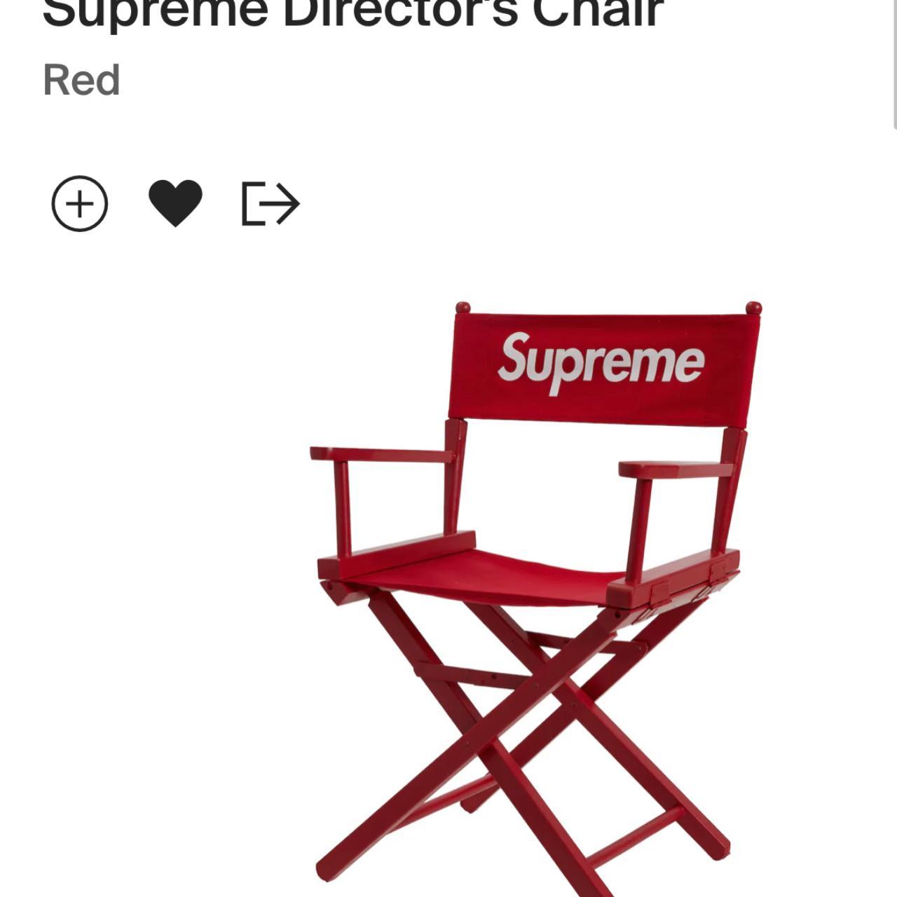 Supreme Red Directors Chair Limited Edition... - Depop