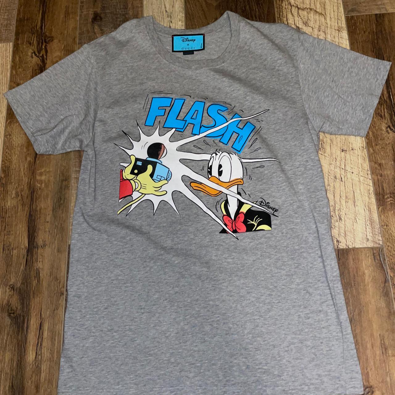 Gucci Grey Disney Edition Donald Duck 'Flash' T-Shirt for Men