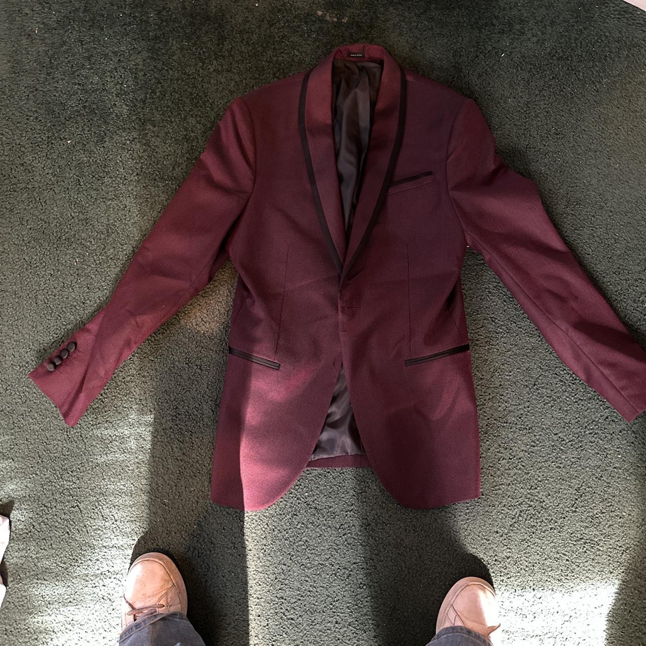 J ferrar 2025 burgundy suit