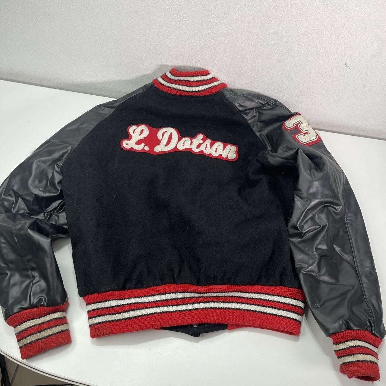 Preloved Women's Varsity Jacket - Black/Multi - L… - image 2