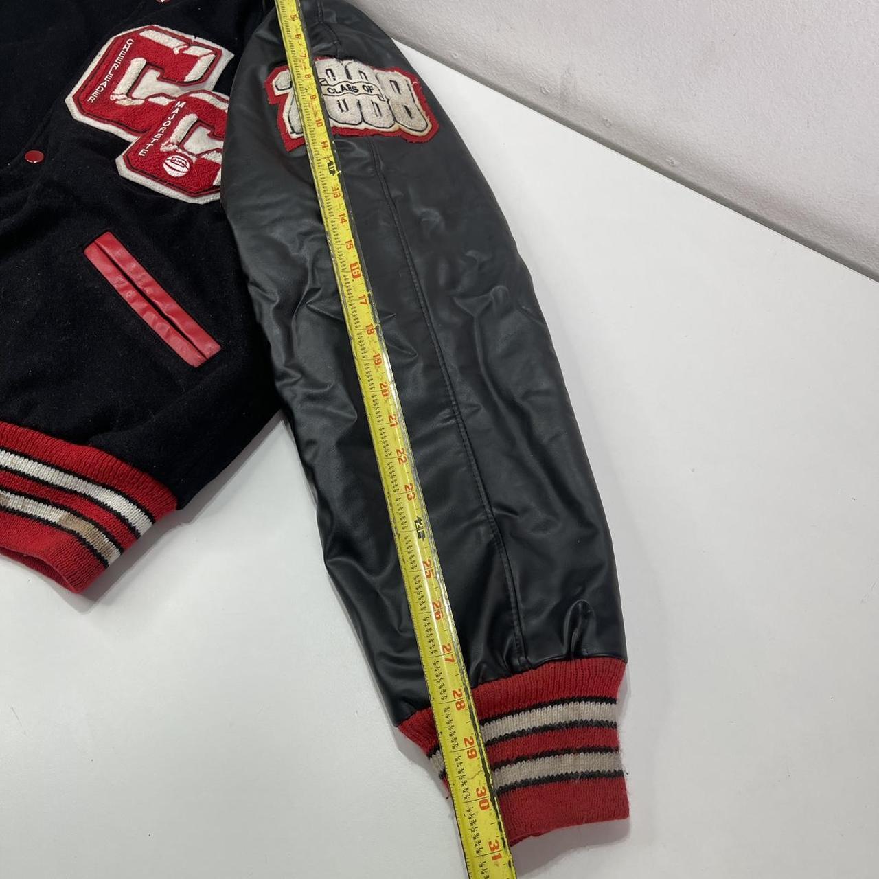 Preloved Women's Varsity Jacket - Black/Multi - L… - image 5