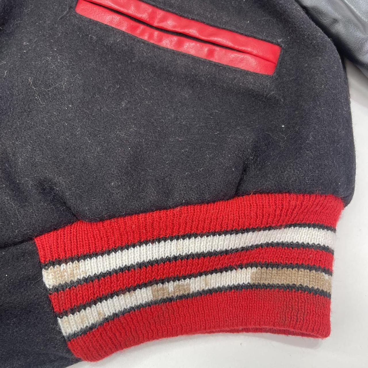 Preloved Women's Varsity Jacket - Black/Multi - L… - image 7