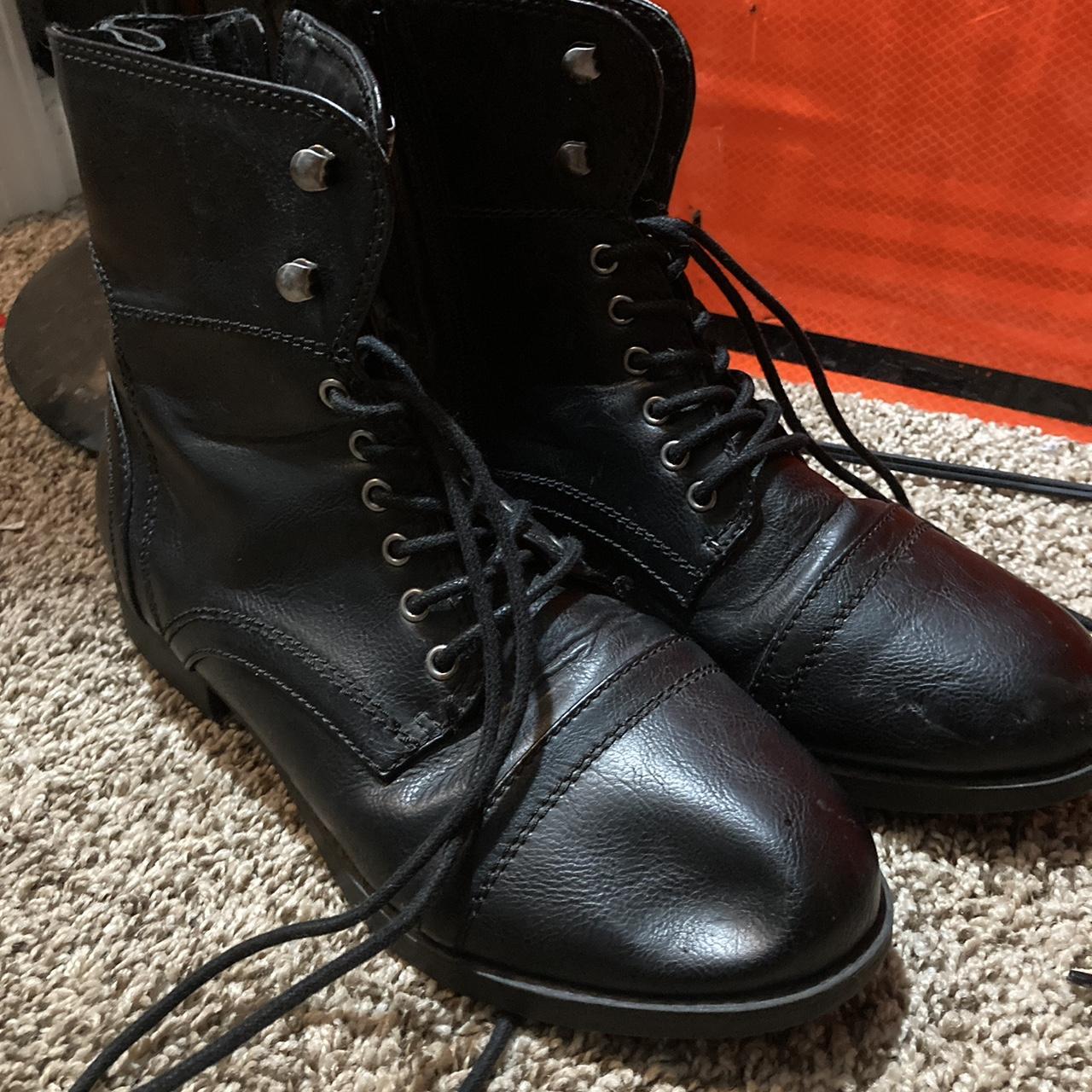 Black torrid combat boots. #combatboots #boots #torrid - Depop