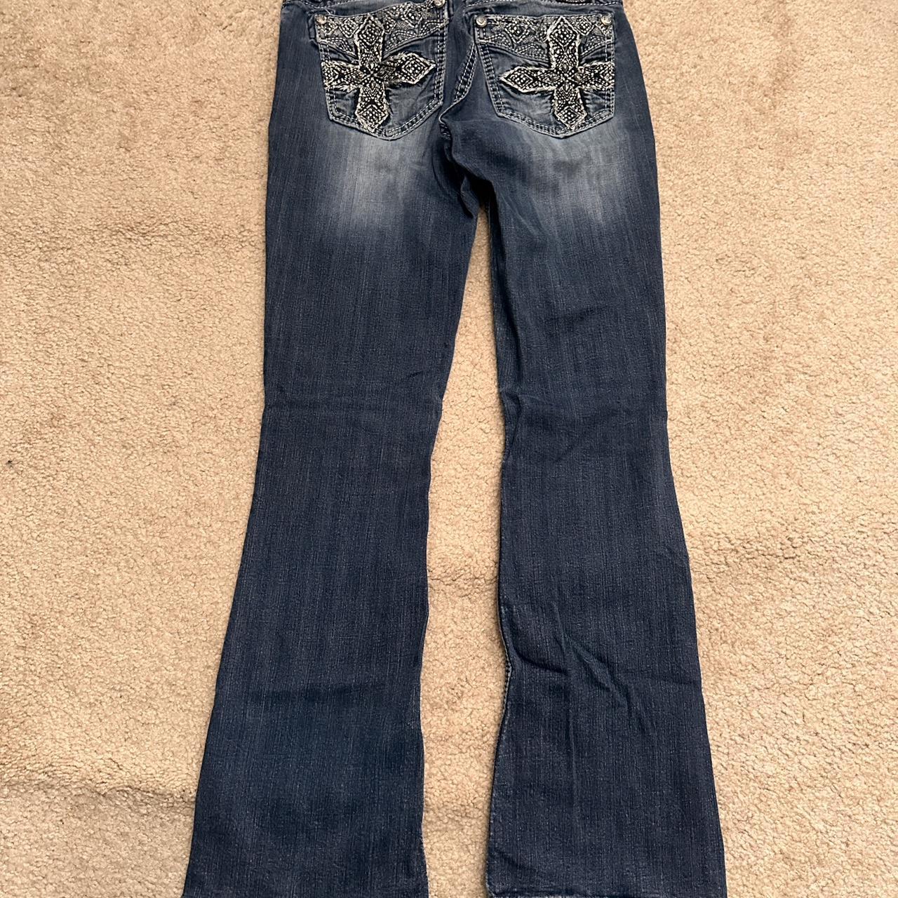 cross miss me’s bootcut/flared bottoms backtab... - Depop