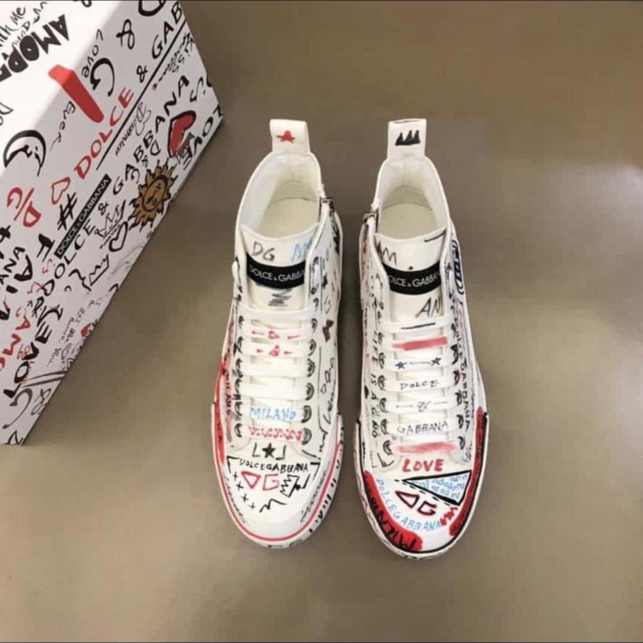 Dolce gabbana discount painted shoes