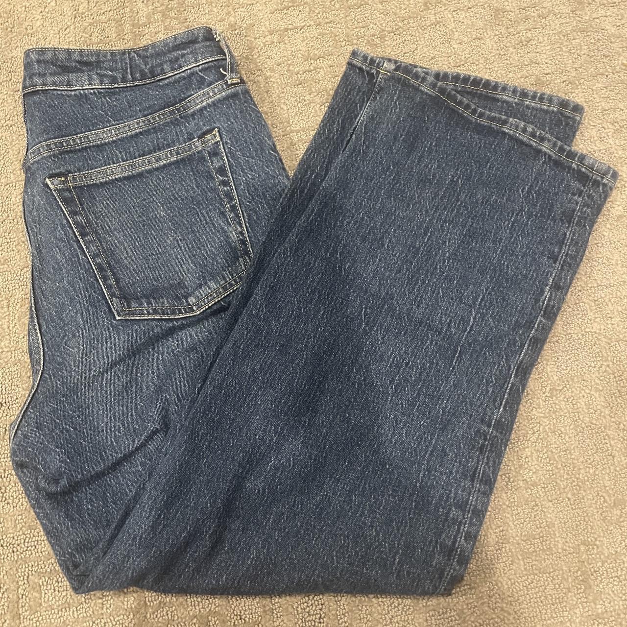 Baggy mid rise free assembly jeans Size 8, fits loose - Depop