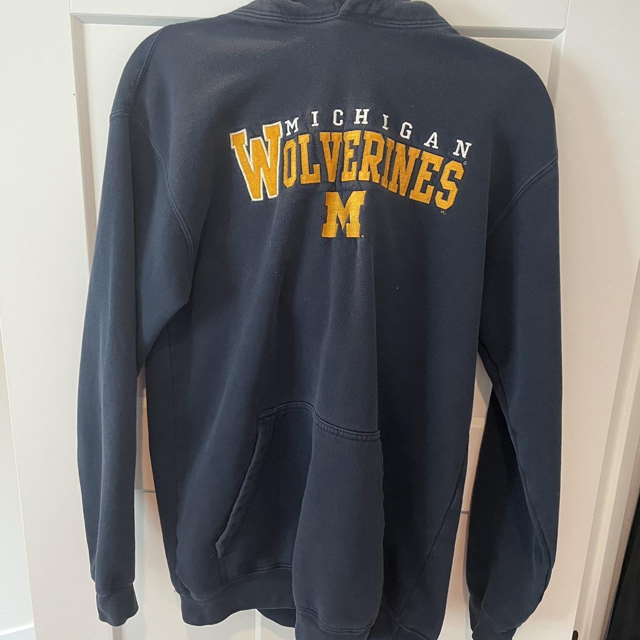 Michigan Wolverines men’s Hoodie Heavyweight... - Depop