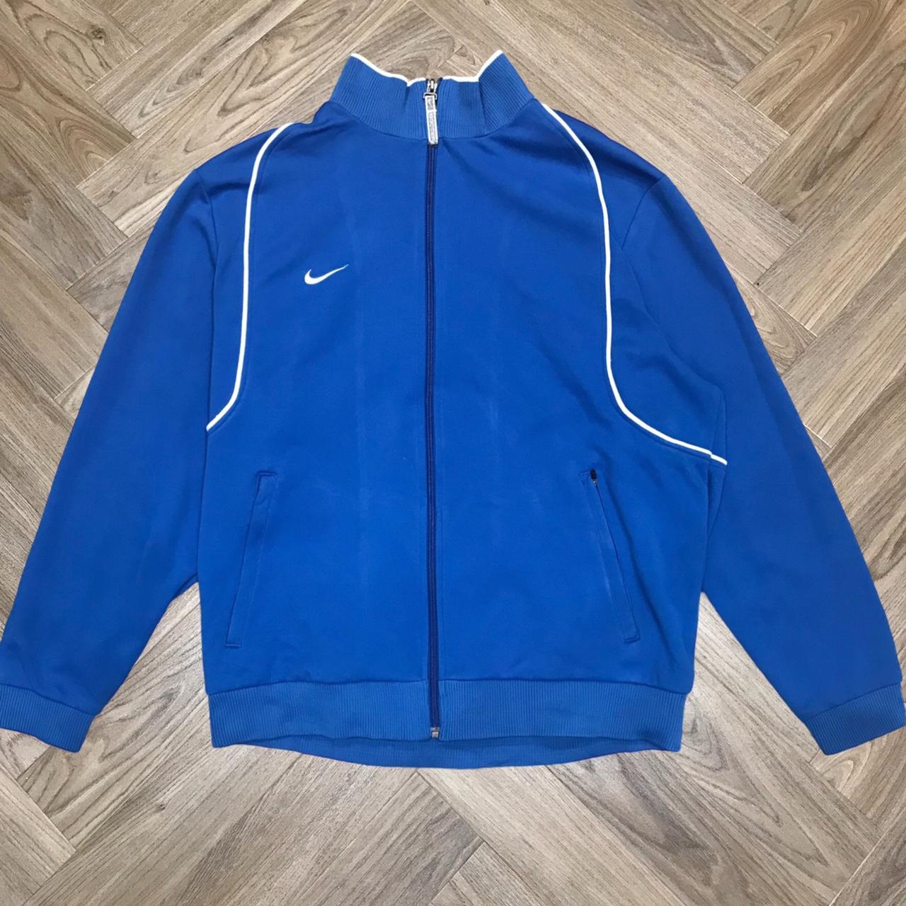 Mens Nike 2000’s Blue Track Top In great condition... - Depop