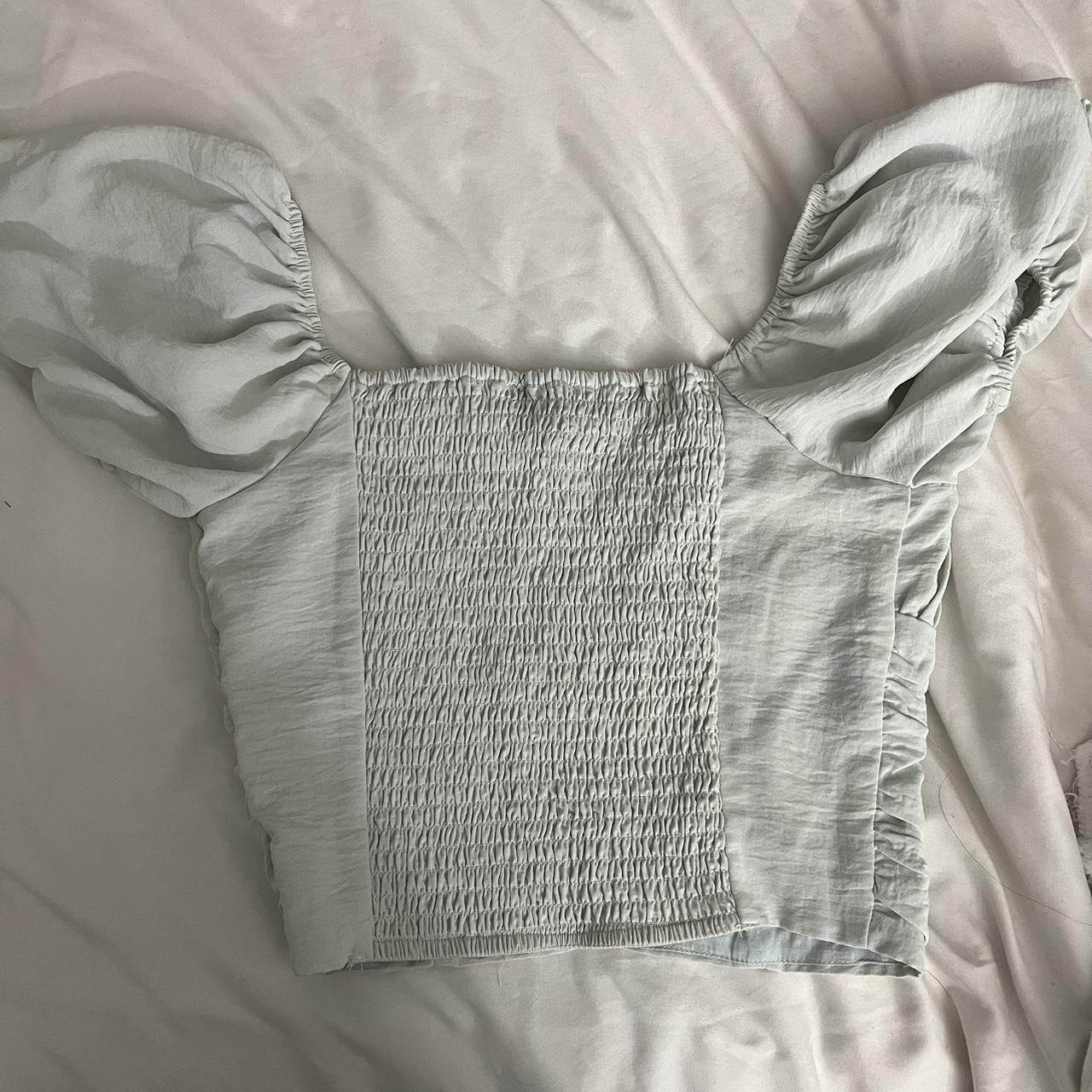 Forever 21 Baby Blue Corset Top Never worn and... Depop