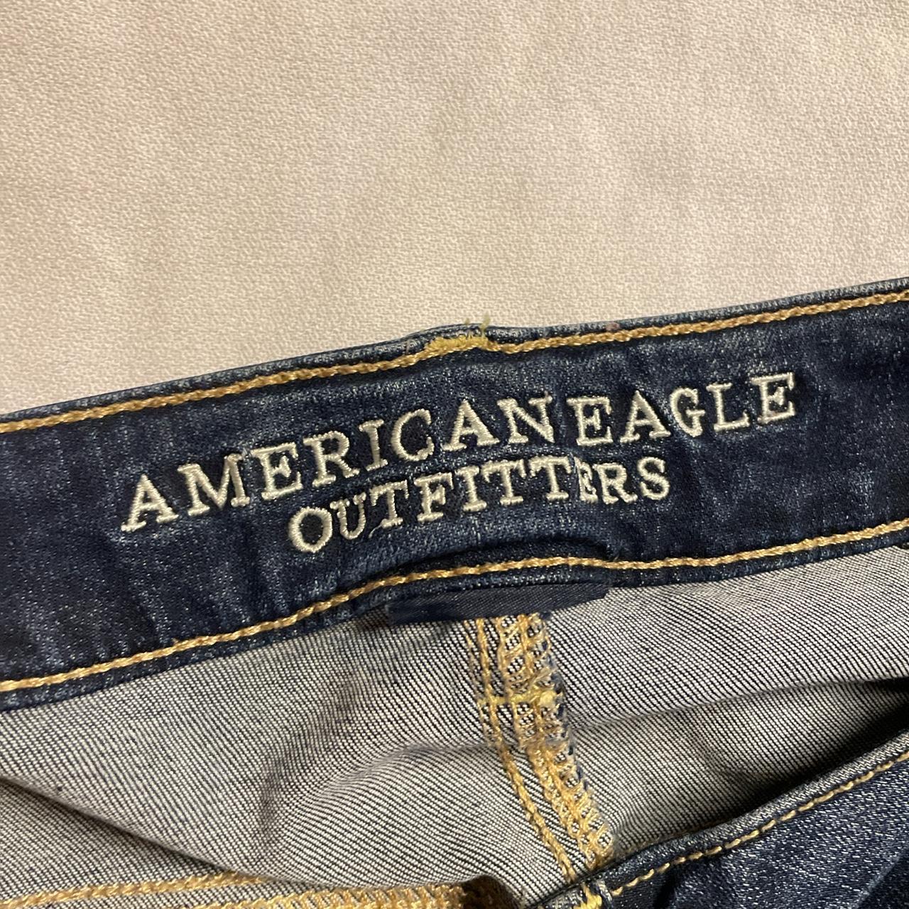 American Eagle Outfitters Women's Navy Jeans | Depop