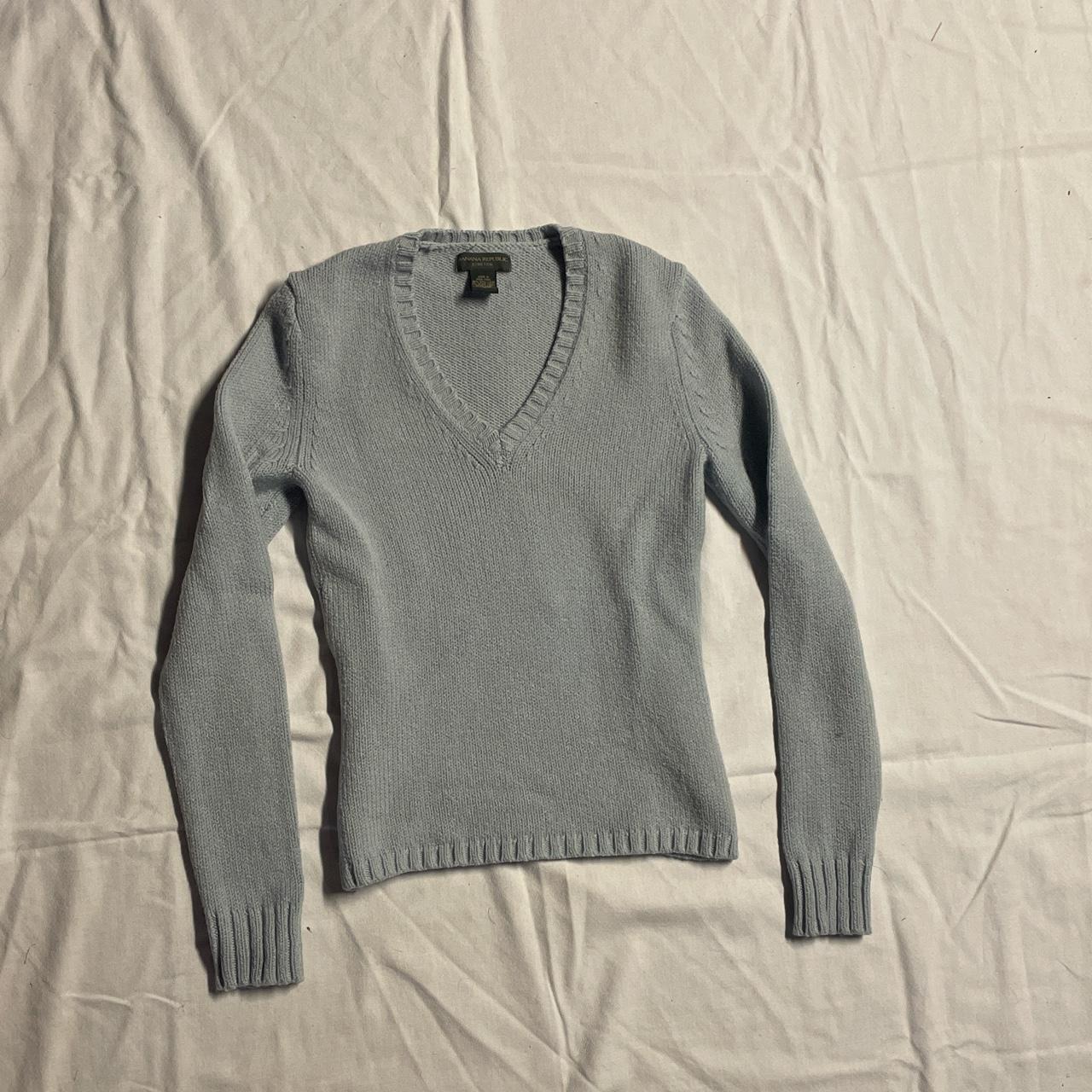 Banana Republic Women's Blue Jumper | Depop