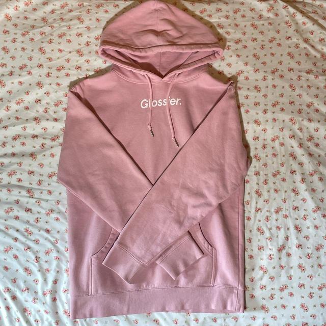 Brand New Original Pink Glossier Hoodie 💗 Size: - Depop