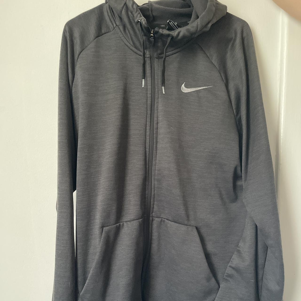 mens grey nike zip up