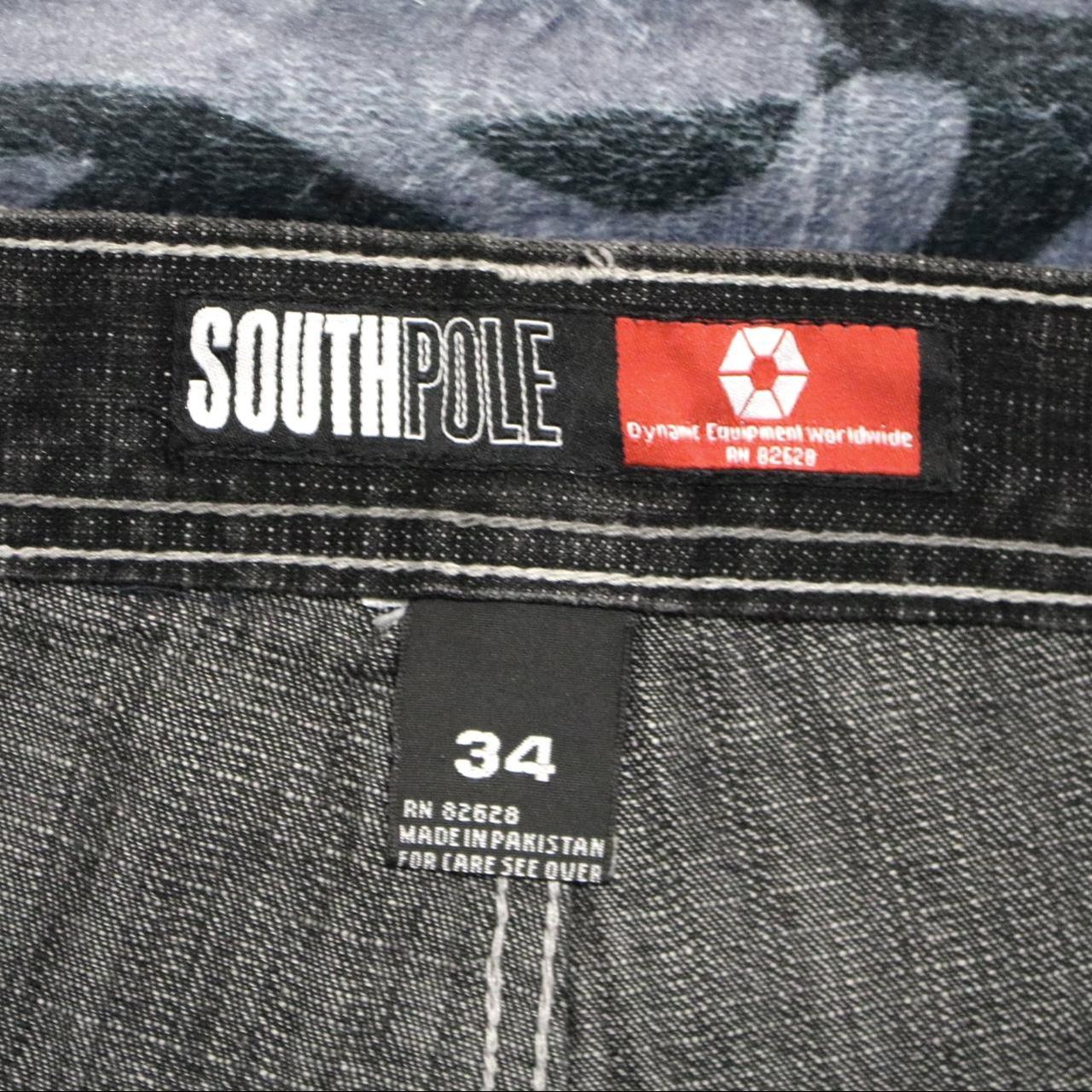 Southpole Men's Black and White Jeans | Depop