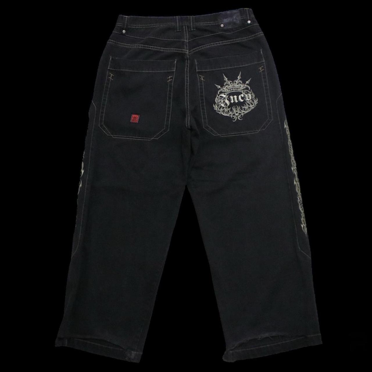 [Mens 38] INSANE Vintage OG JNCO 85 Tribal barbwire... - Depop