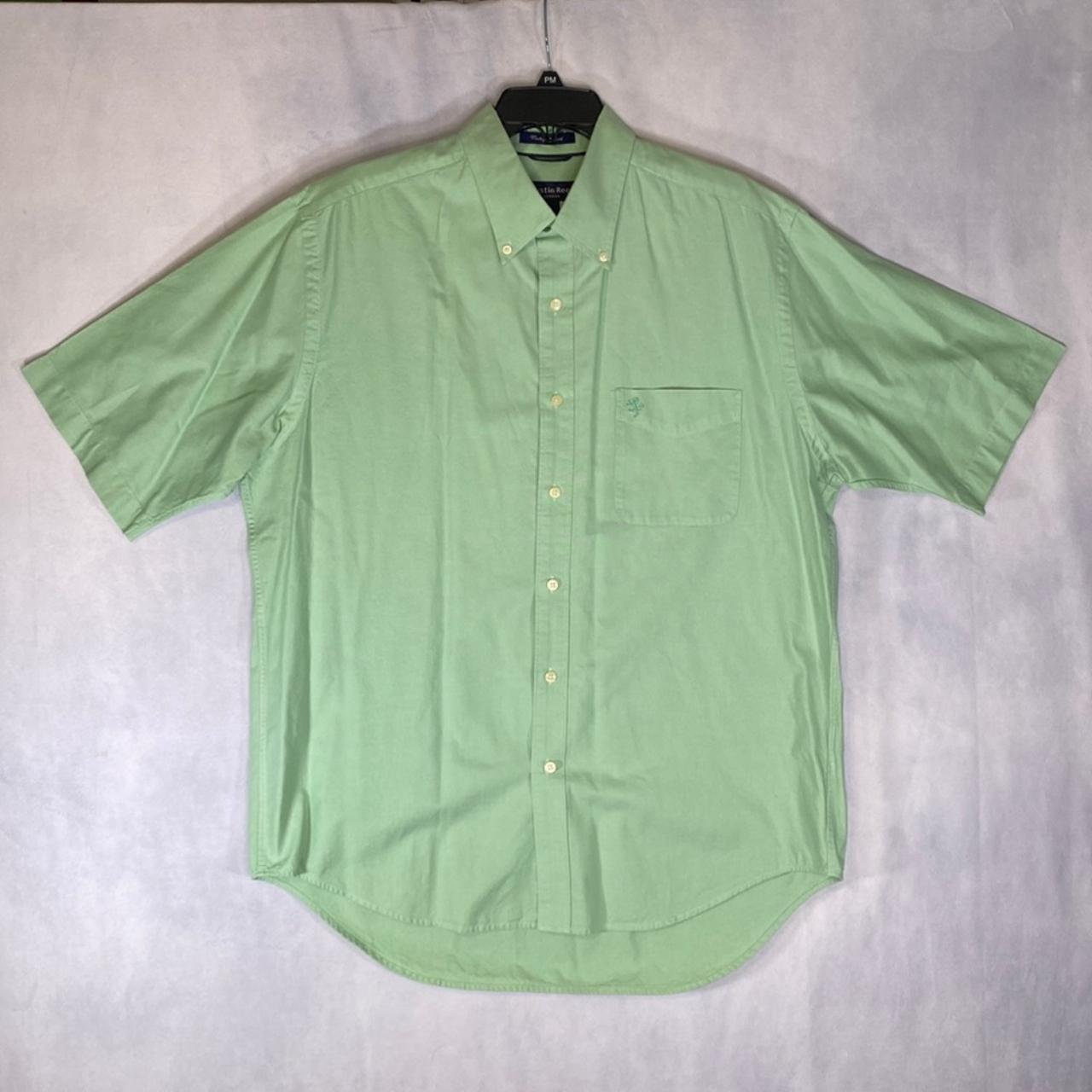 Austin Reed L Linen Button Down vintage Oxford short... - Depop