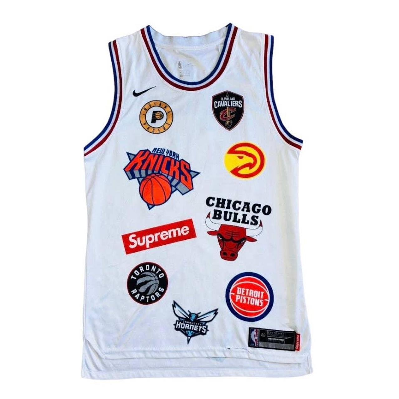 New Supreme NBA Jersey in White Size Medium S18 - Depop