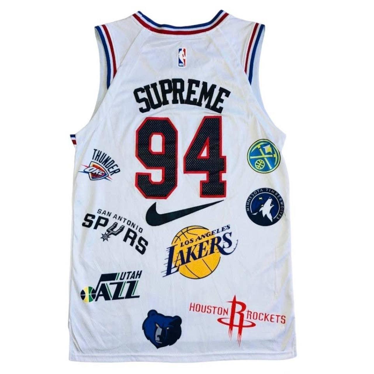 New Supreme NBA Jersey in White Size Medium S18 - Depop