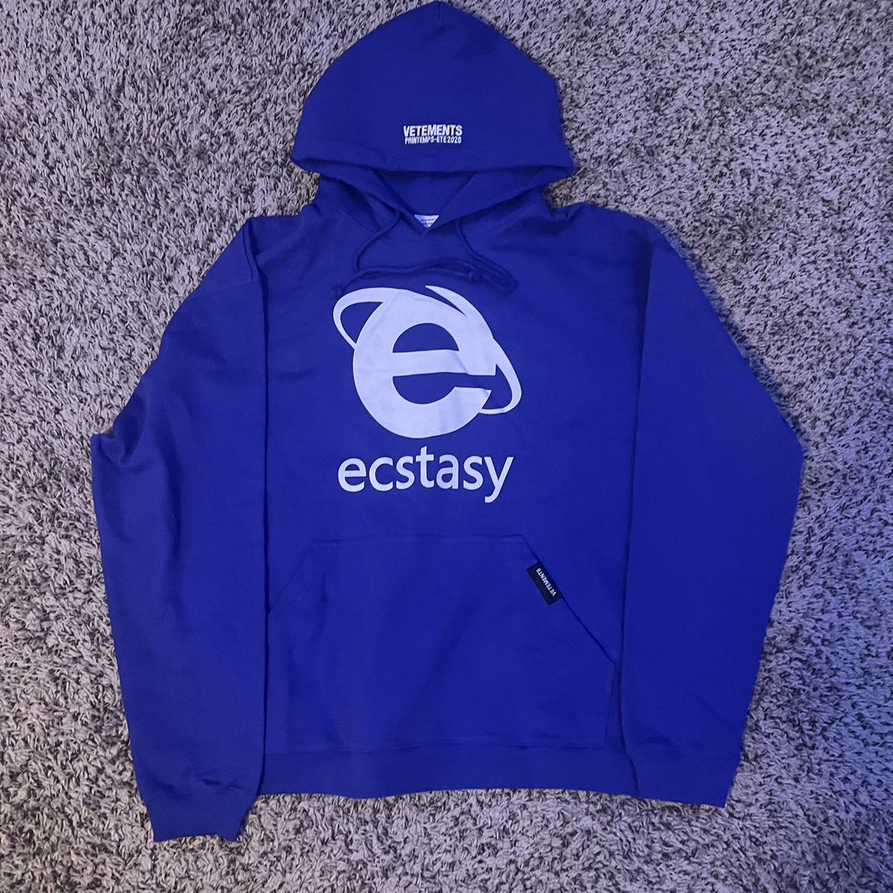 Vetements SS20 “Ecstasy” Hoodie MEASUREMENTS: 25... - Depop