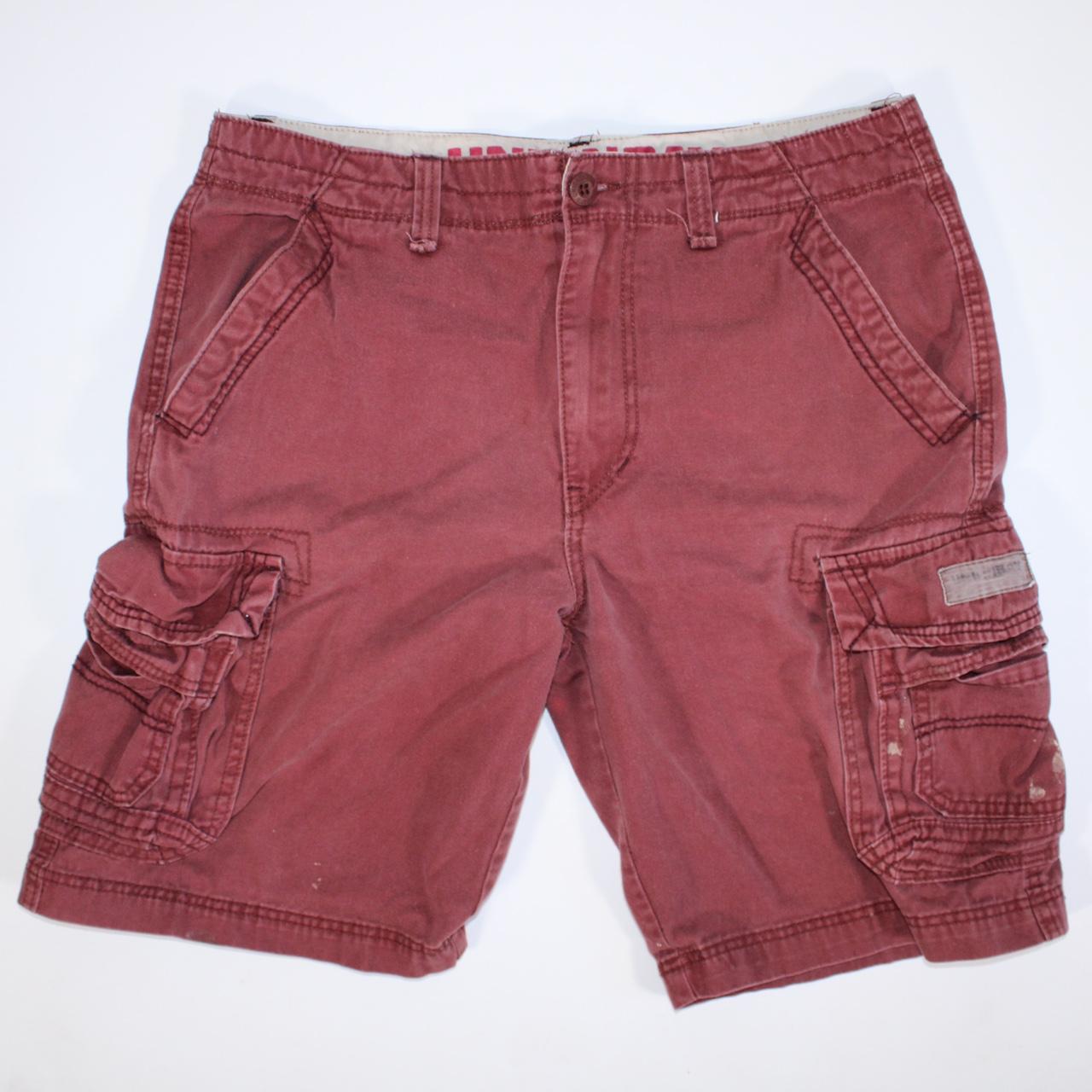 Burgundy sales cargo shorts