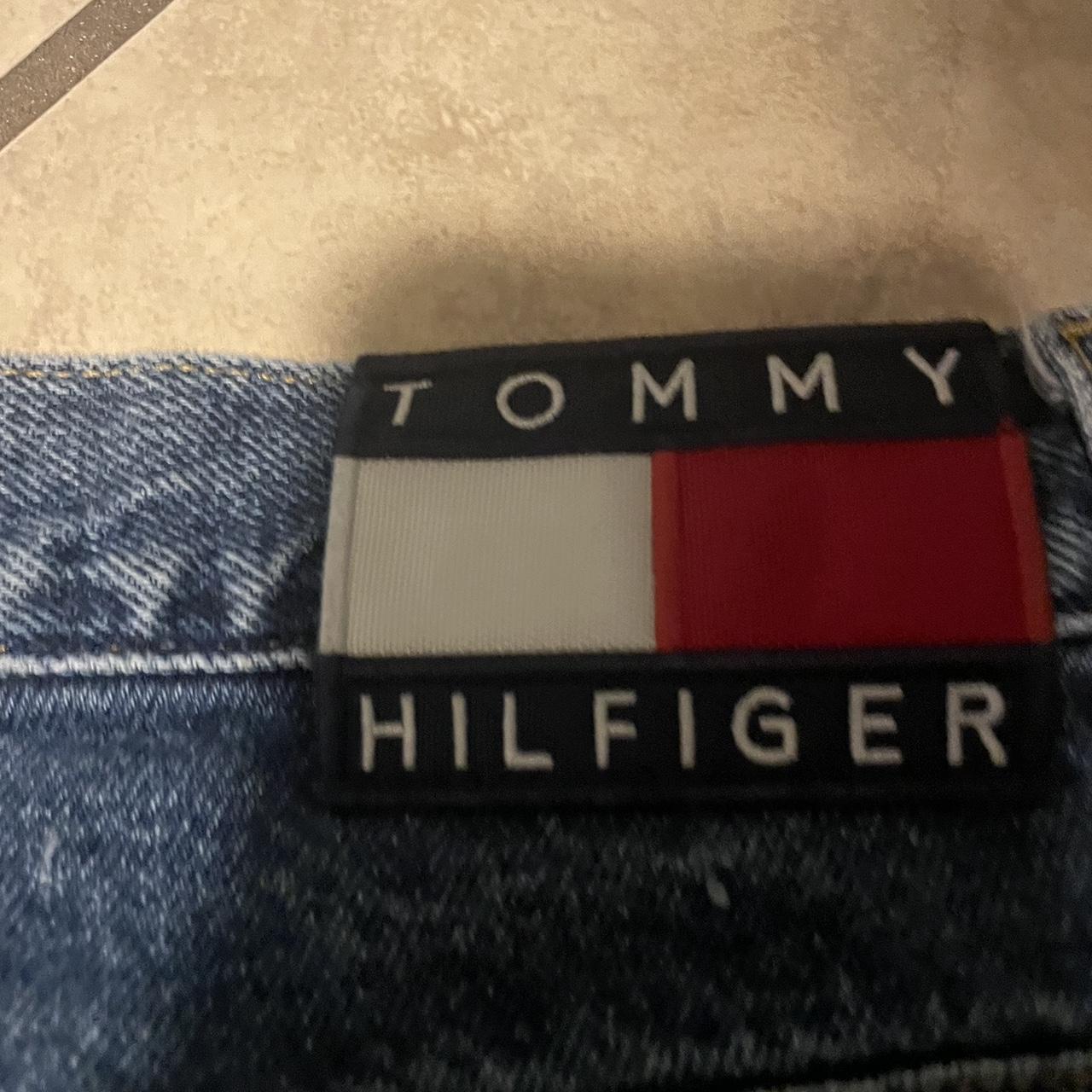 Tommy Hilfiger Men's Blue and Navy Jeans | Depop
