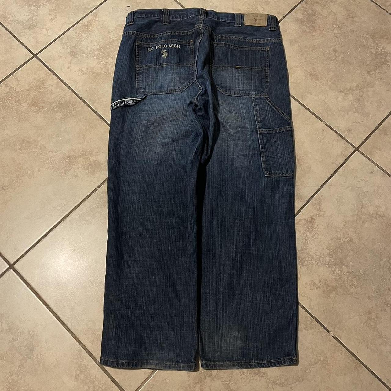 -Baggy US polo assn USPA carpenter jeans tagged... - Depop