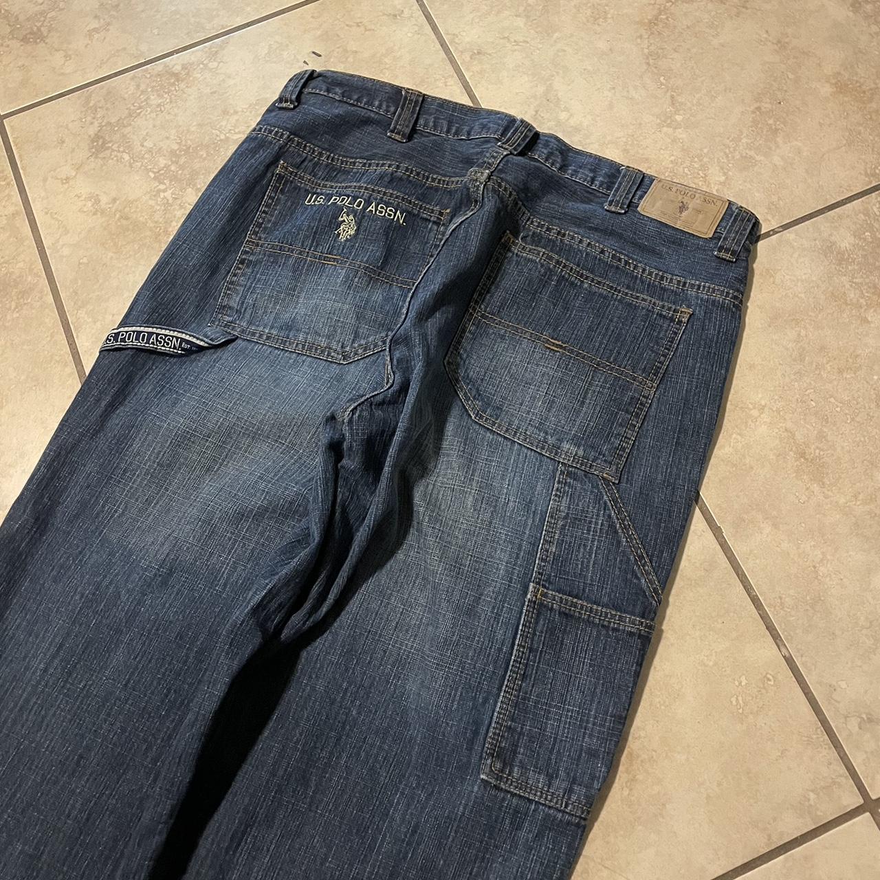-Baggy US polo assn USPA carpenter jeans tagged... - Depop