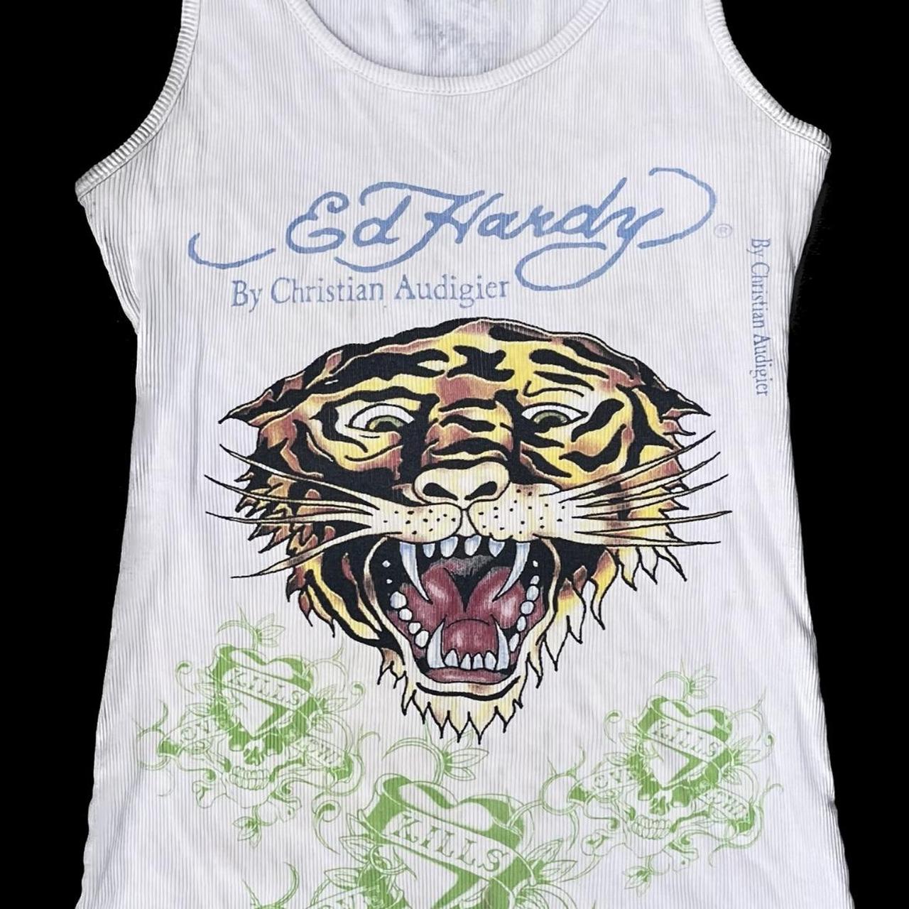 Ed Hardy Tank Top Size Large Small stains in the... Depop