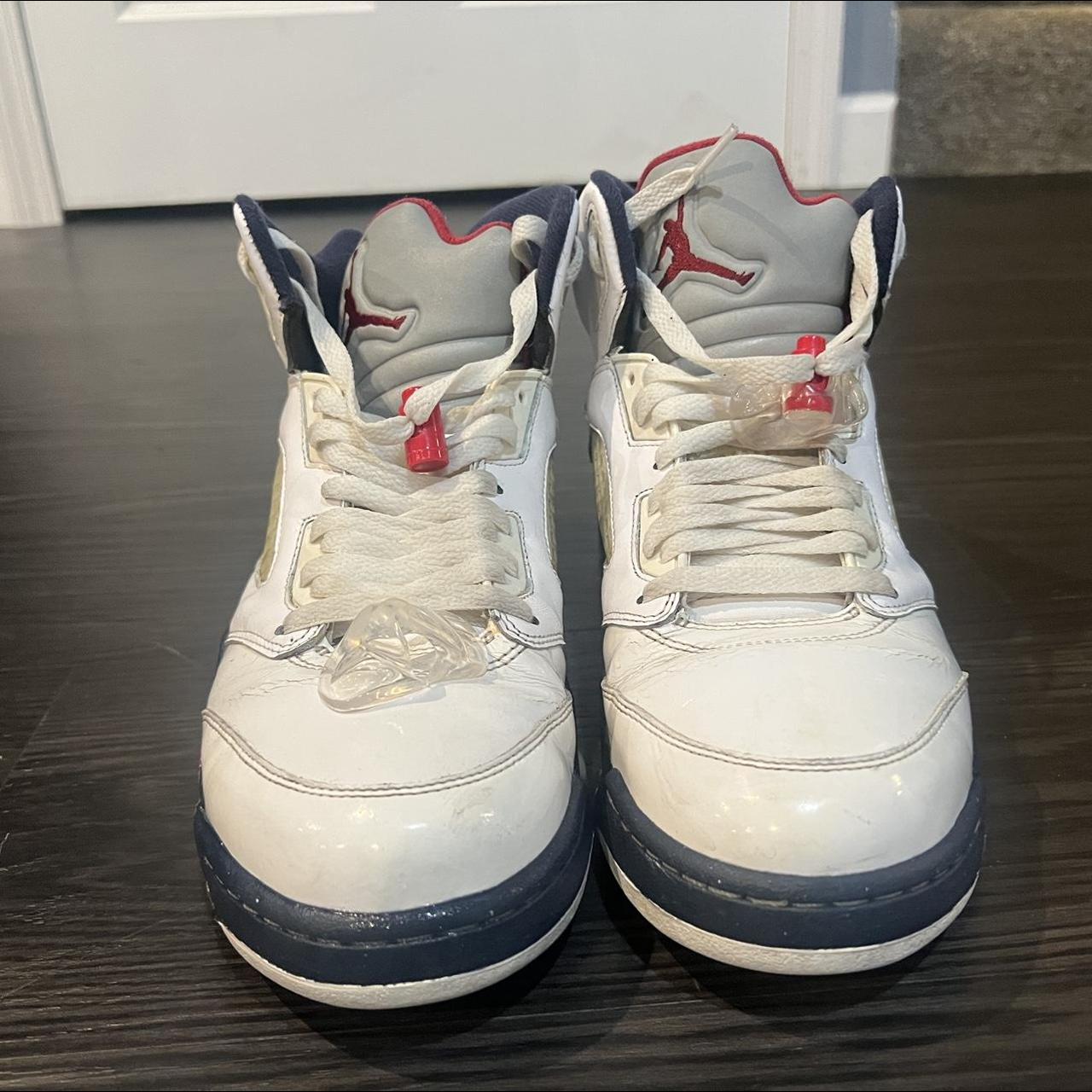 Jordan 5 Independence Day No Box Cracking on toe... - Depop