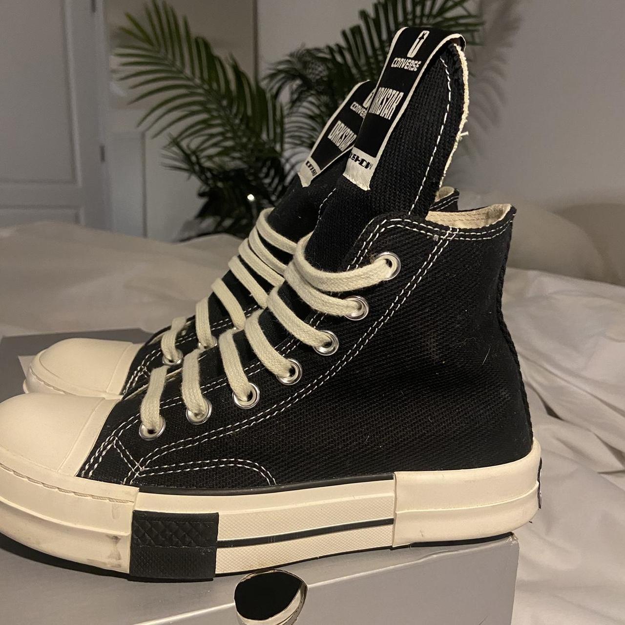 rick owen drkshdw x converse mens 4 womens... Depop
