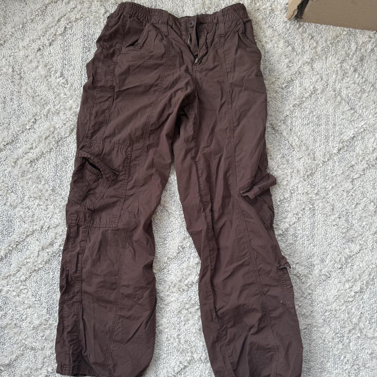 Urban Outfitters Brown Cargo Pants Only Worn Once - Depop