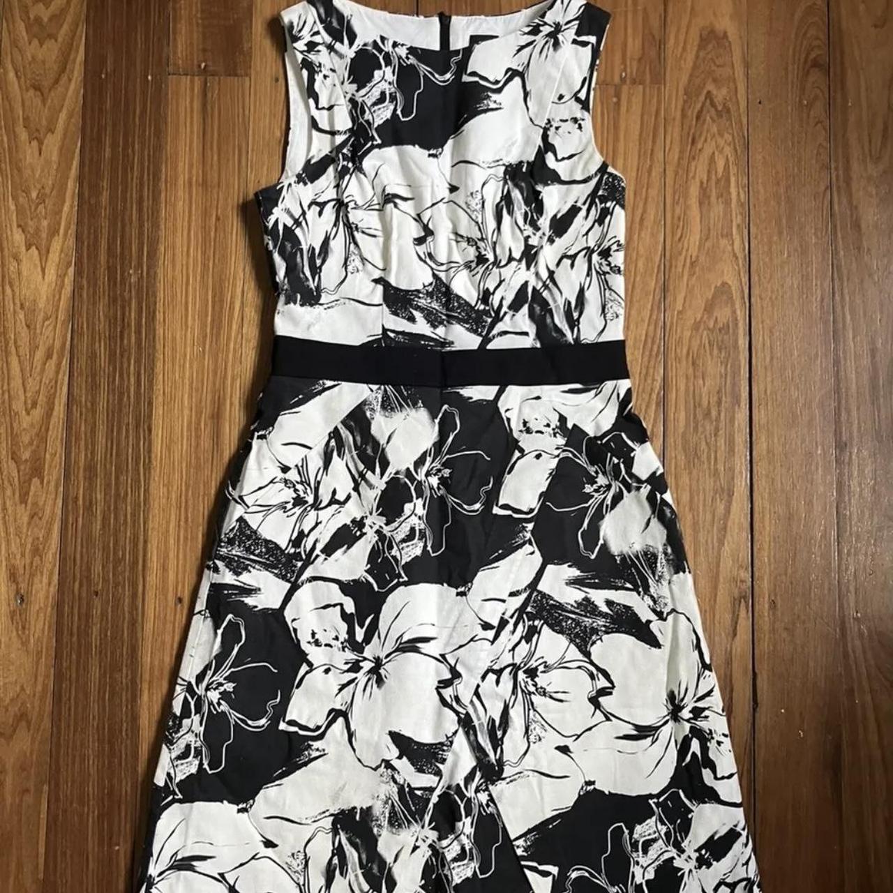 Cue black and white dress best sale