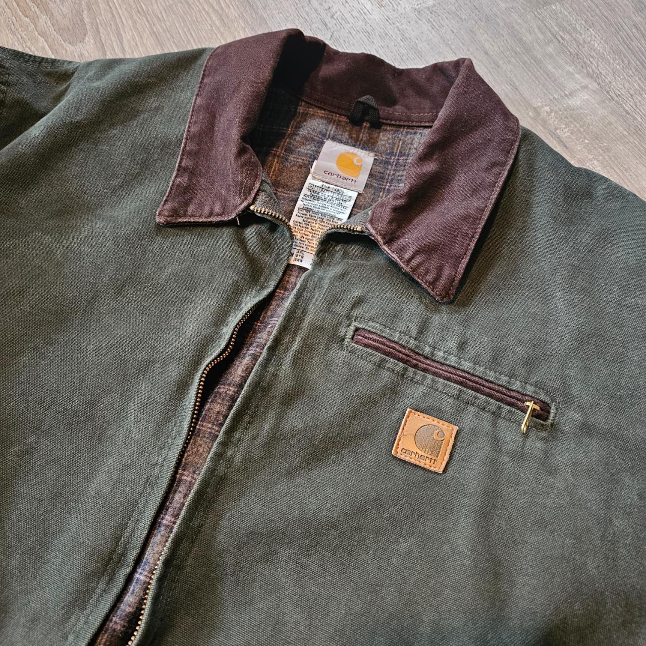 Vintage Carhartt J97 Moss green Detroit jacket size