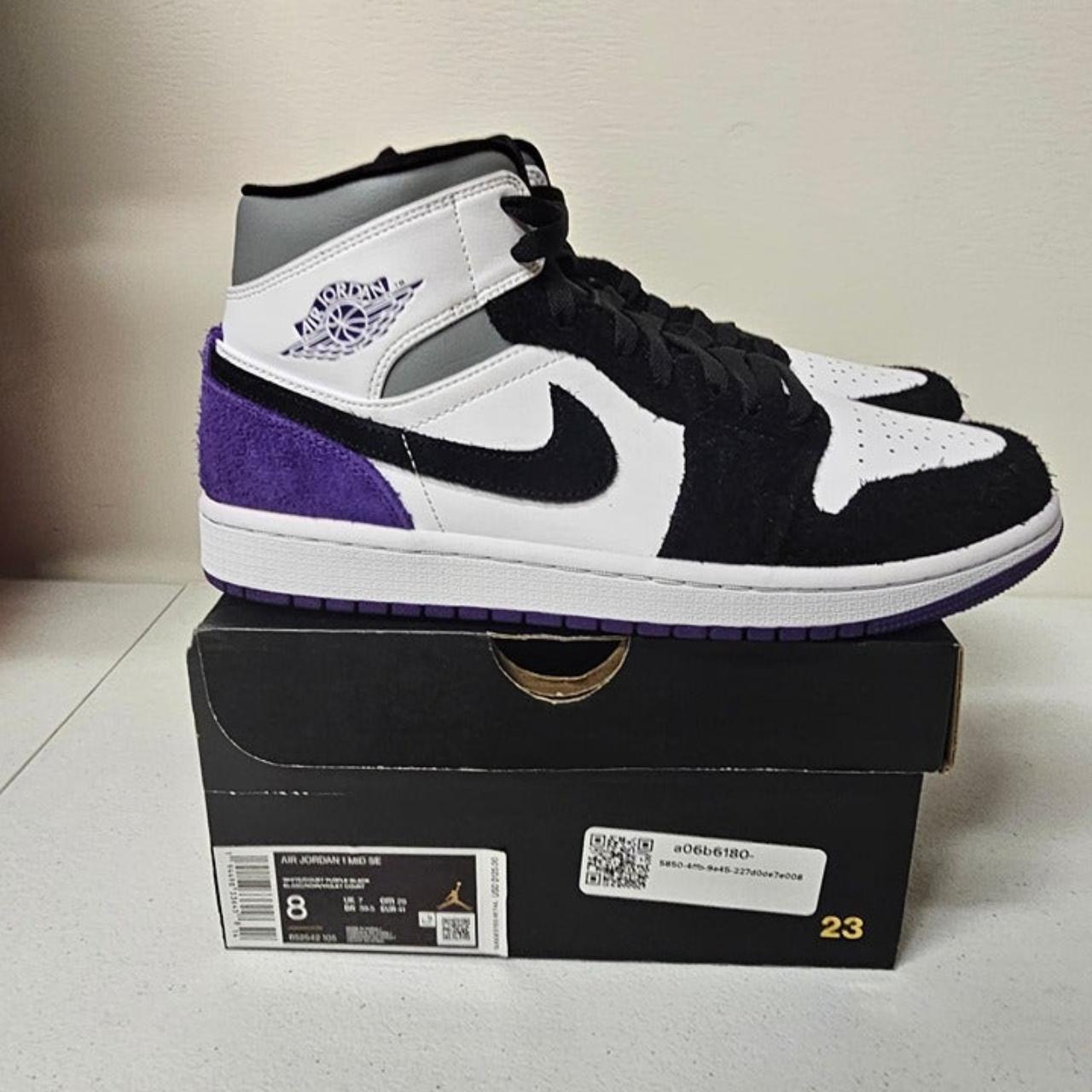 Brand New Jordan 1 Mid SE Purple Size 8.5 Jordan 1. Depop