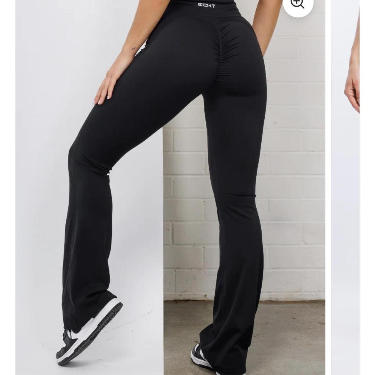 Echt Flare scrunch leggings worn a few times Depop