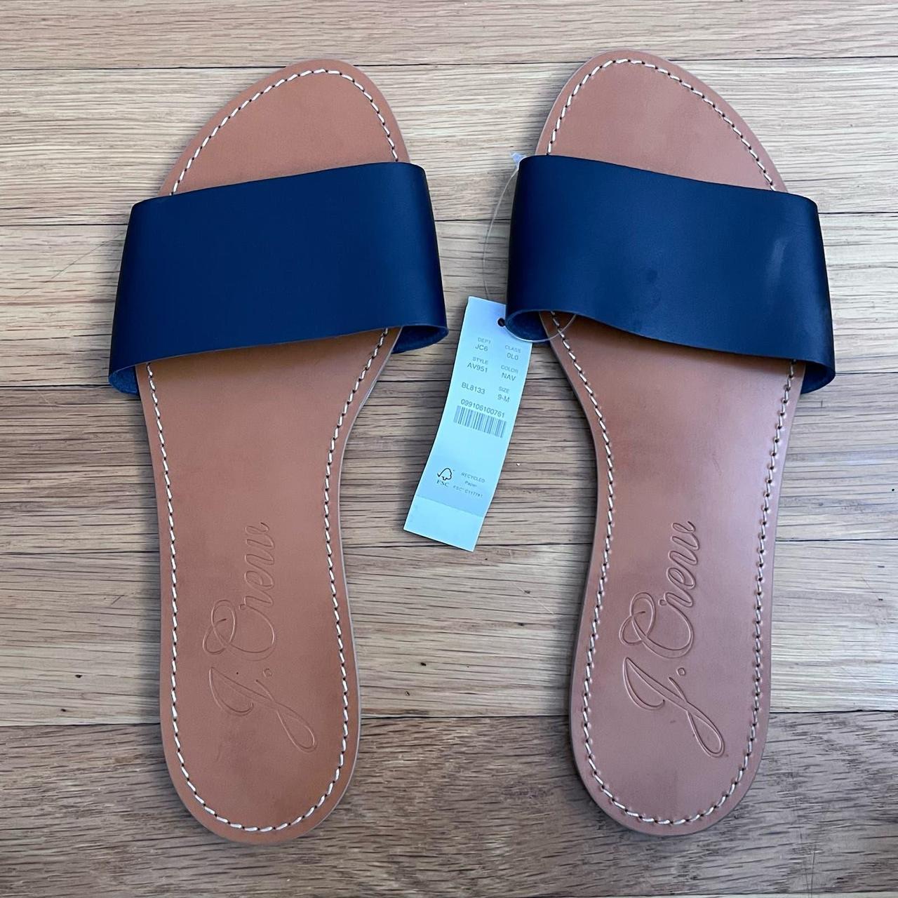 J crew slide sandals hot sale