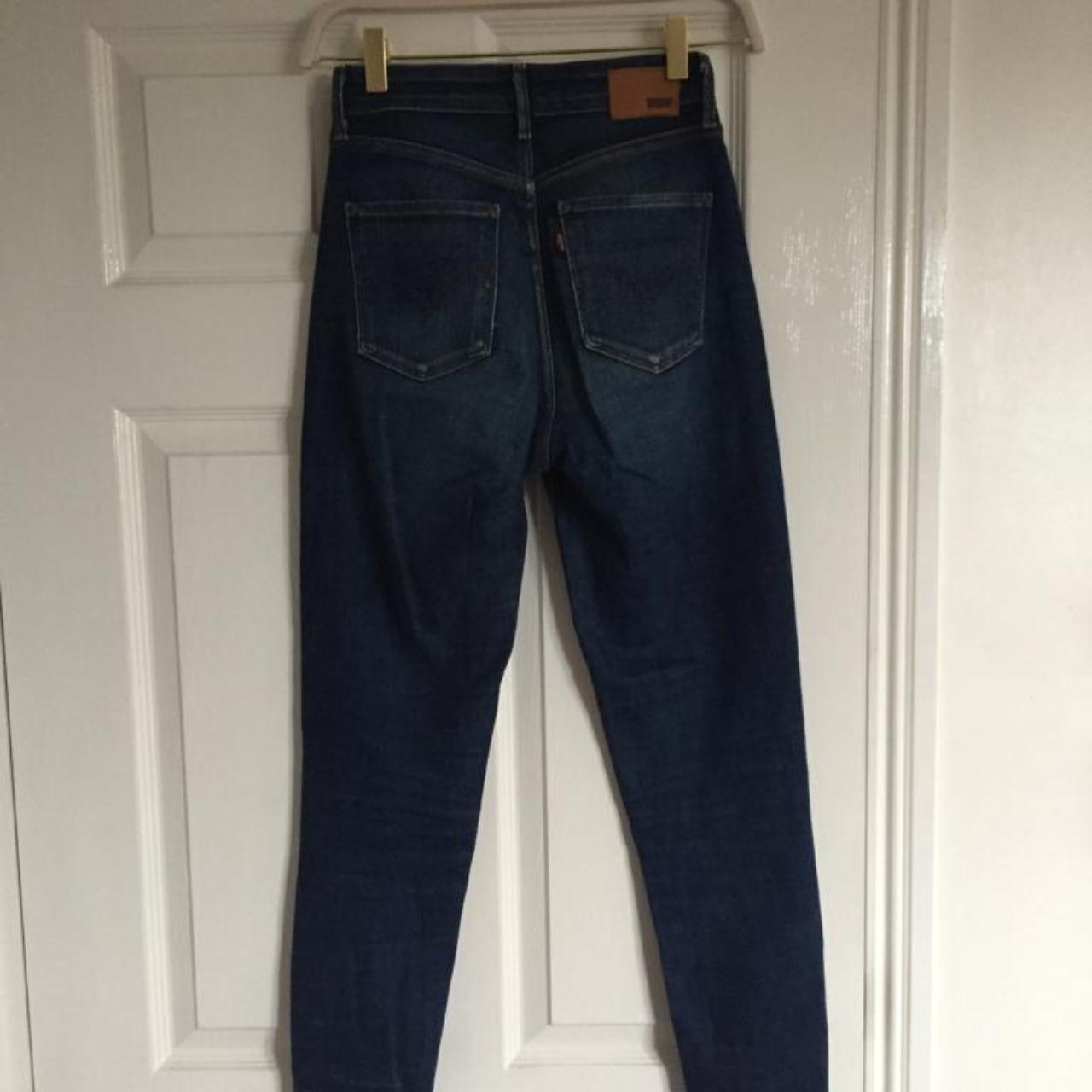 Used, Levi jeans. 100% cotton, high rise skinny... - Depop